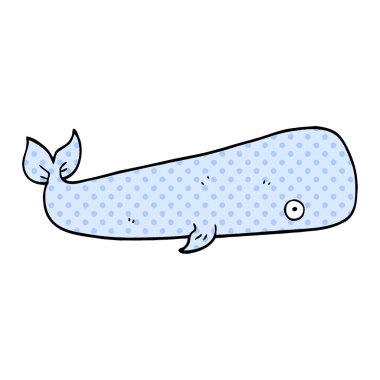 çizgi film doodle deniz balina