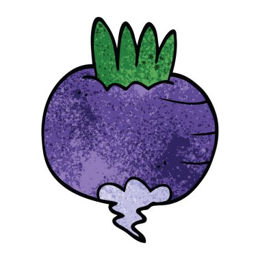 Doodle sebze, renkli vektör çizim karikatür