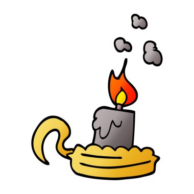 çizgi film doodle mumluk sopa