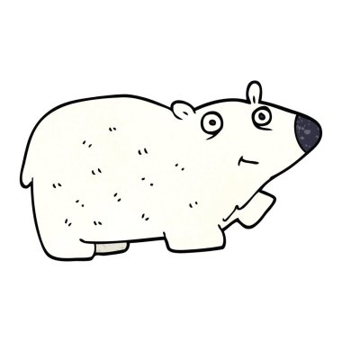 çizgi film doodle kutup ayısı