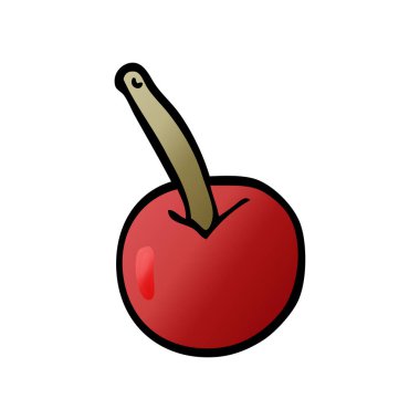 Doodle meyve, renkli vektör çizim karikatür