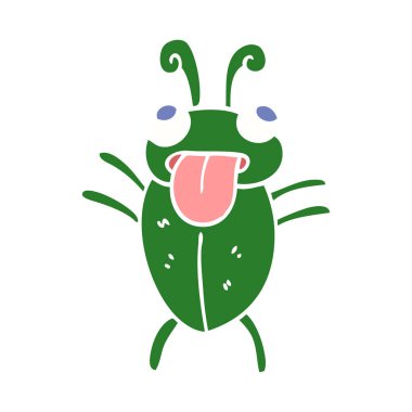 komik düz renk stil karikatür hata