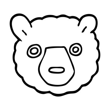 çizim karikatür ayı yüz