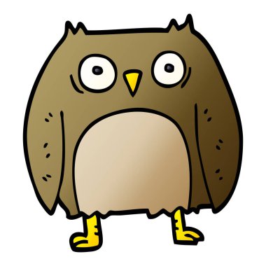 komik karikatür doodle baykuş