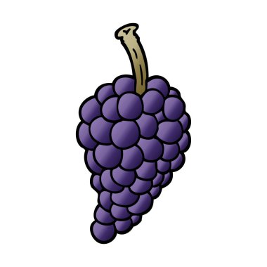 karikatür üzüm demet doodle