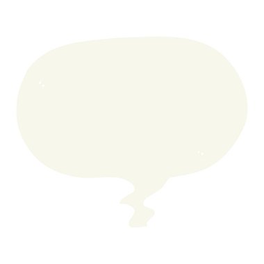 düz renk stil karikatür konuşma balonu