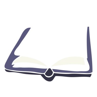 kitap Illustration düz renk