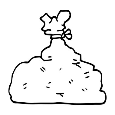 çizgi çizme çizgi film çöp torbası