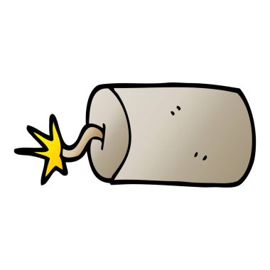 çizgi film doodle dinamit illüstrasyon