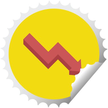 performans ok grafik vektör çizim yuvarlak etiket damga