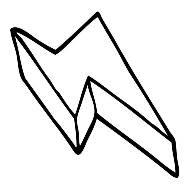 çizim karikatür dekoratif şimşek