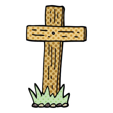 çizgi roman tarzı çizgi film ahşap çapraz