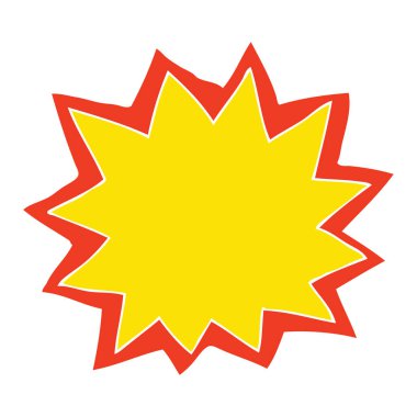 Güneş mutlu düz renkli çizimi