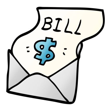 çizgi film doodle borç bill