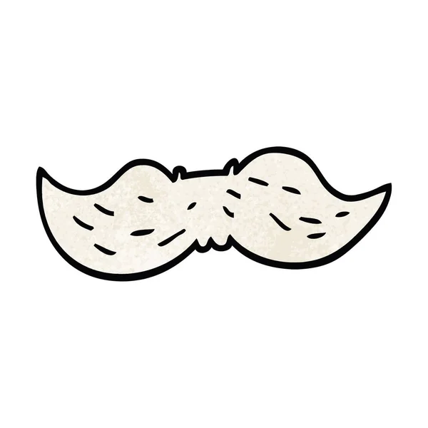 Zeichentrickkritzelmännchen Schnurrbart — Stockvektor