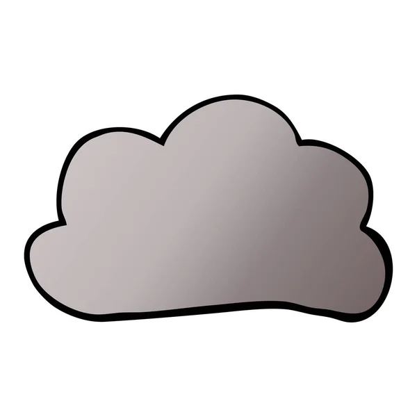 Cartoon Doodle Weather Cloud — Stock Vector