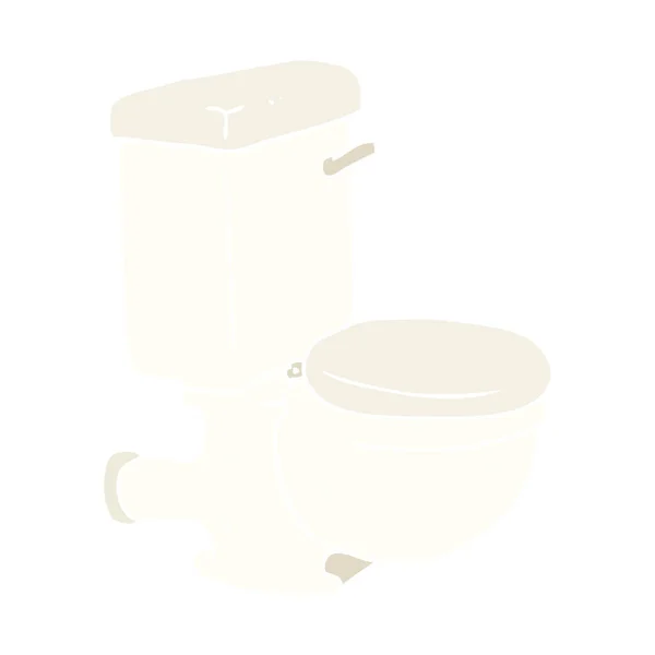 Плоская Цветная Иллюстрация Туалета — стоковый вектор