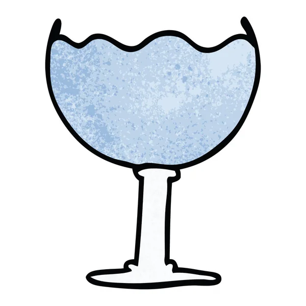 Cartoon Doodle Glas Getränk — Stockvektor