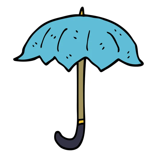 Cartoon Doodle Aufklappen Regenschirm — Stockvektor