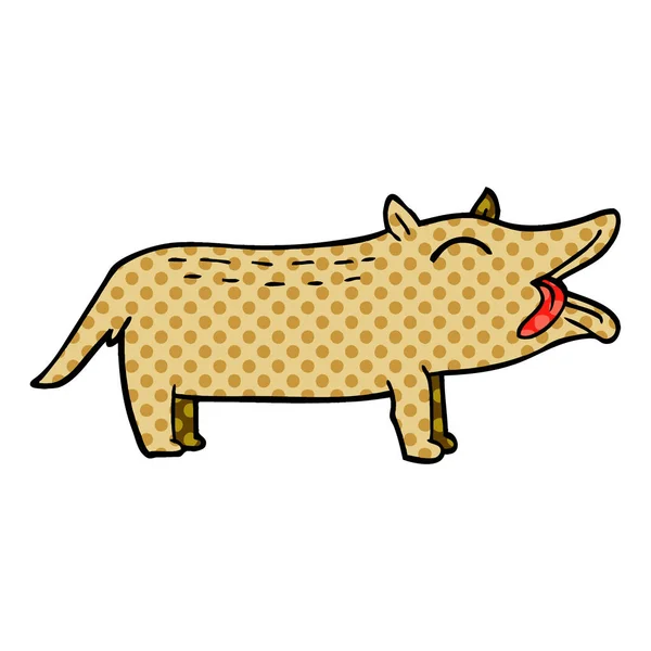Cartoon Doodle Funny Dog — Stock Vector