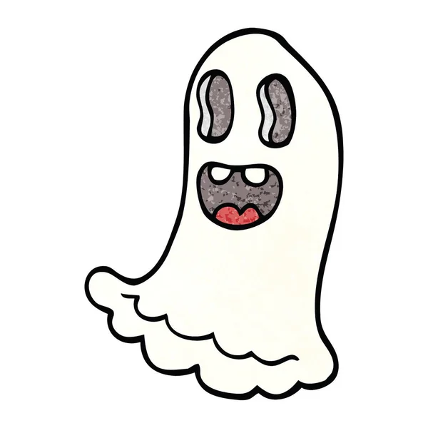 Γελοιογραφία Doodle Τρομακτικό Φάντασμα — Διανυσματικό Αρχείο