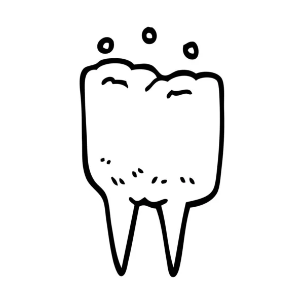 Рисование Карикатурных Зубов — стоковый вектор