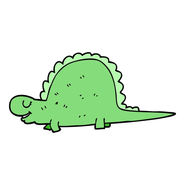 Cartoon Doodle Dinosauro Preistorico — Vettoriale Stock