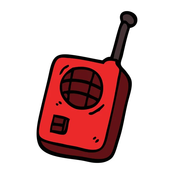 Kreskówka Doodle Walkie Talkie — Wektor stockowy