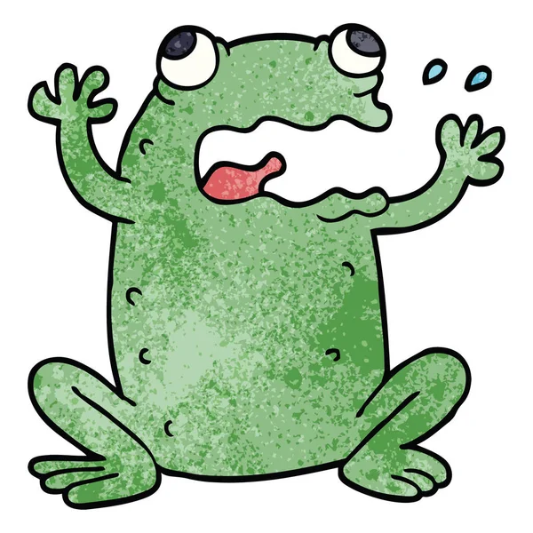 çizgi film doodle çılgın kurbağa