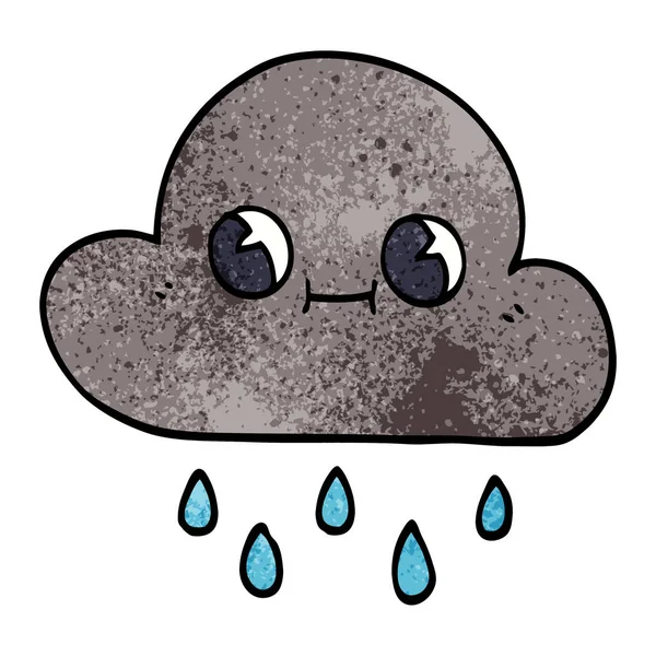 çizgi film doodle yağmur bulutu