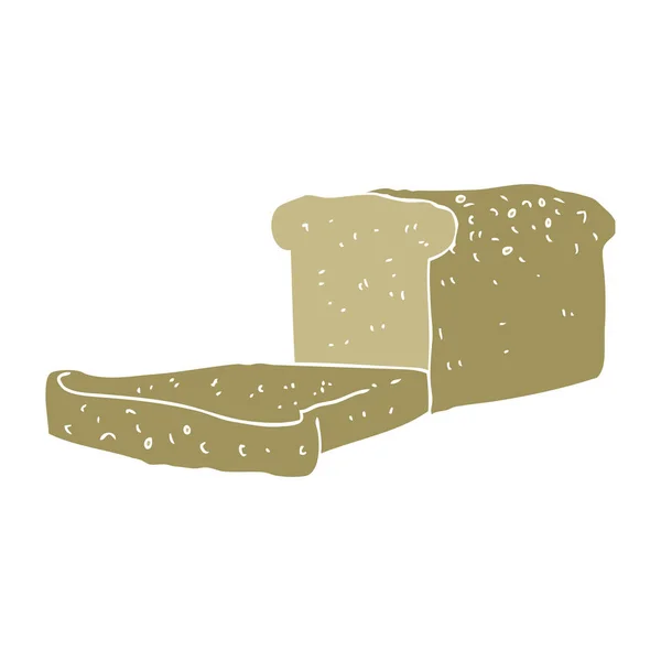 Illustrazione Colori Piatta Pane — Vettoriale Stock