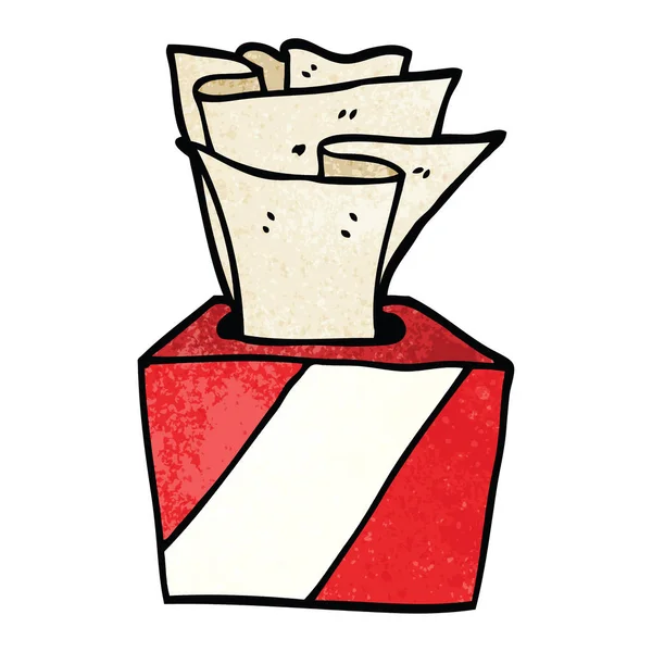 Cartoon Doodle Box Tissues — Stock Vector