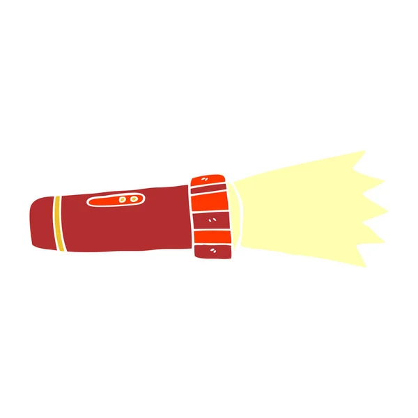 Dessin Animé Doodle Torche Allumée — Image vectorielle