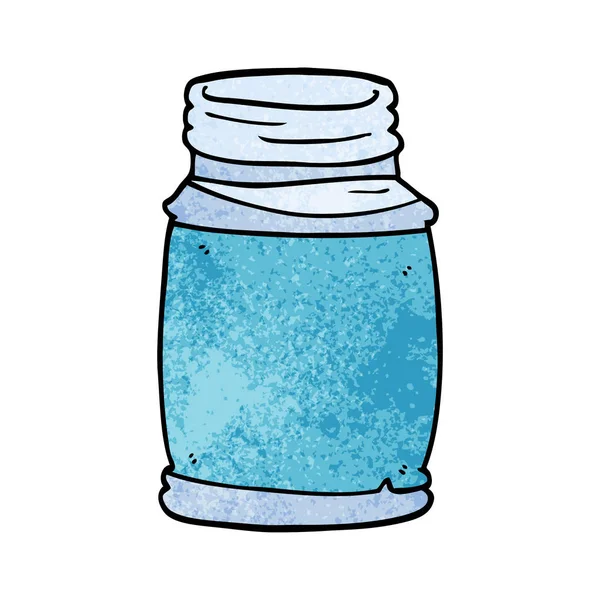 Cartoon Doodle Glass Jar — Stock Vector