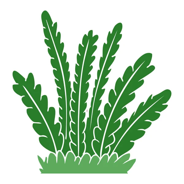 Plochý Barevný Styl Kreslených Pěstování Rostlin — Stockový vektor