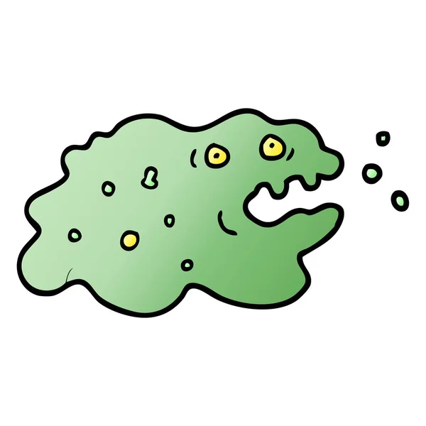 Vector Gradient Illustration Cartoon Germ — Stock Vector