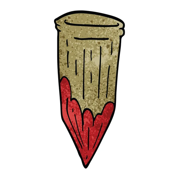 Dessin Animé Doodle Vampire Pieu — Image vectorielle