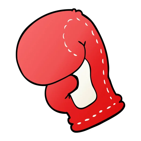 Cartoon Doodle Boxing Glove — Stock Vector