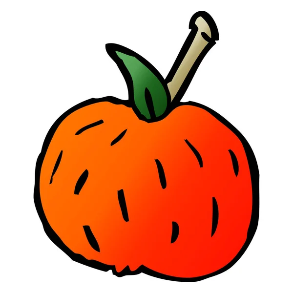 Cartoon Doodle Organické Oranžová — Stockový vektor