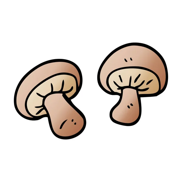 Cartoon Doodle Mushroom Illustration — Stock Vector