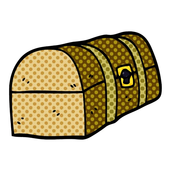 Cartoon Doodle Trunk Box — Stock Vector