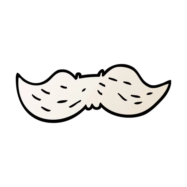 Dibujos Animados Doodle Mans Bigote — Vector de stock