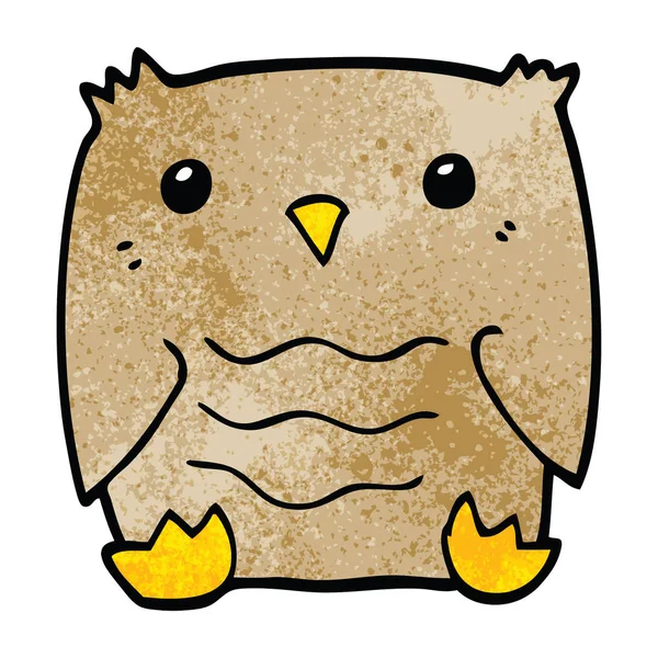 Cartoon Doodle Owl Vector Illustration — Stock Vector