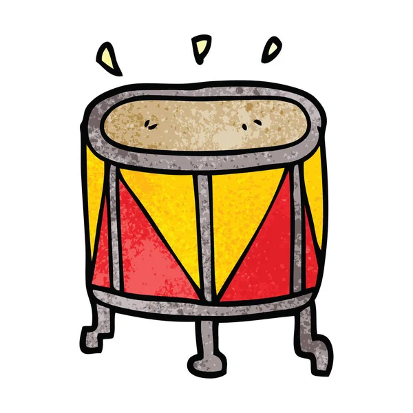 Cartoon Doodle Drum Stand — Stock Vector
