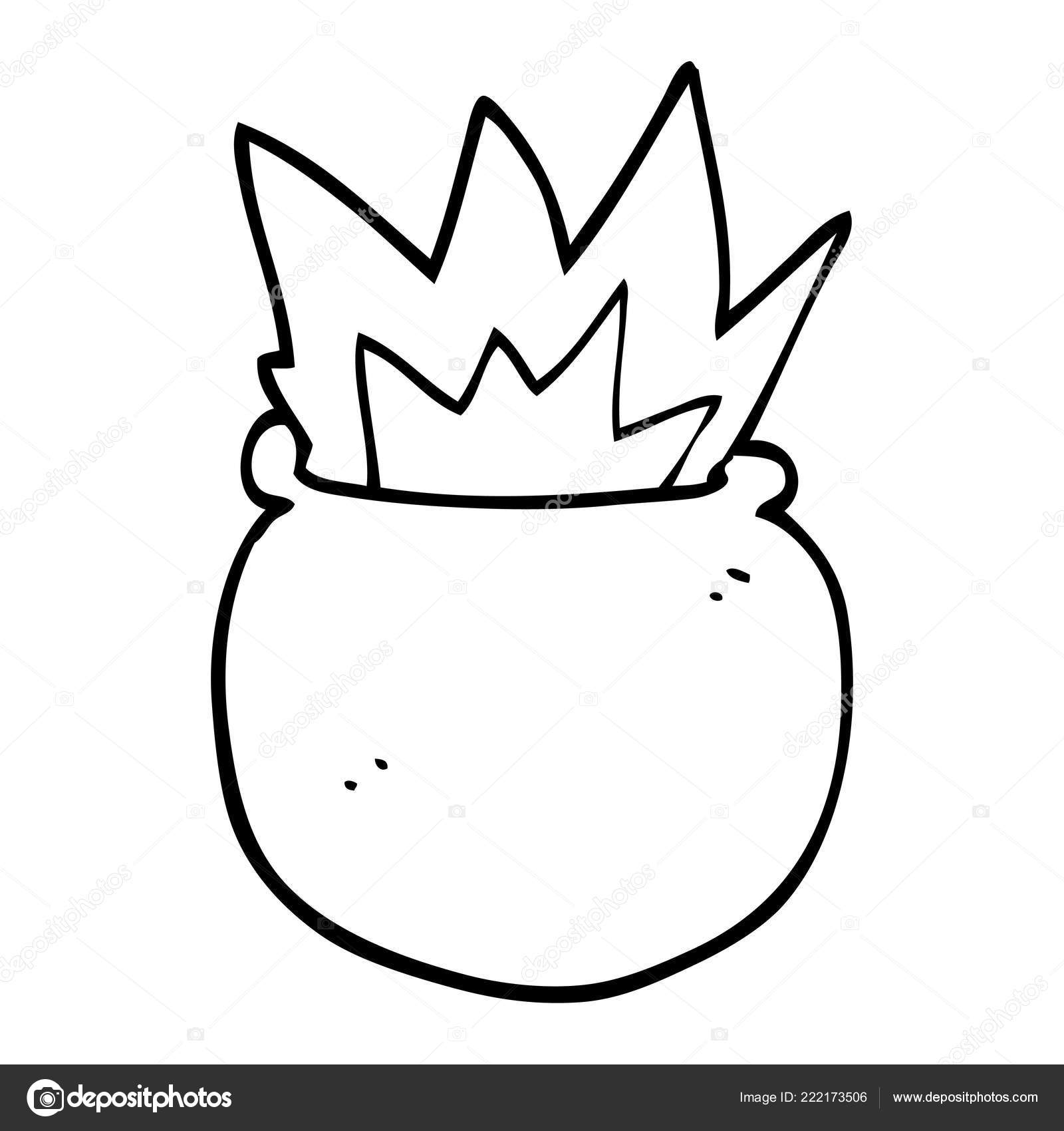 Line Drawing Cartoon Exploding Cauldron Stock Vector Image by ...