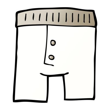 çizgi film doodle beyaz arka plan üzerinde iç çamaşırı