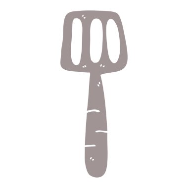 çizgi film doodle gıda spatula
