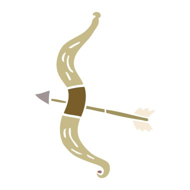 çizgi film doodle yay ve ok