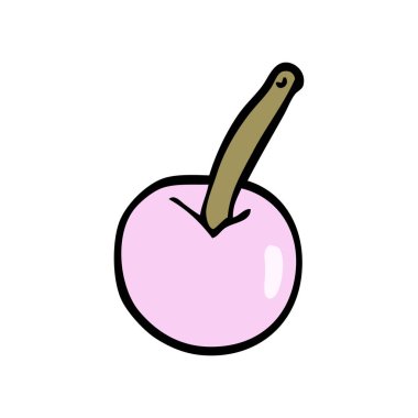 Doodle meyve, renkli vektör çizim karikatür
