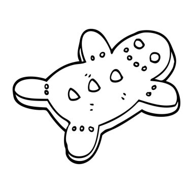 çizim karikatür zencefilli kurabiye adam